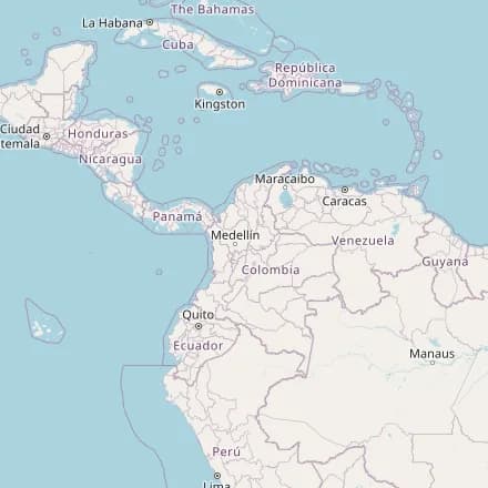Carte approximative — Colombie (OpenStreetMap)