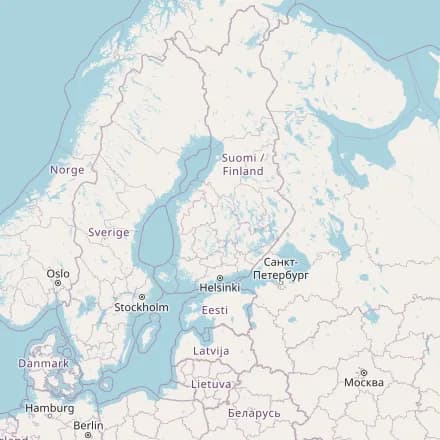 Προσεγγιστικός χάρτης — Φινλανδία (OpenStreetMap)