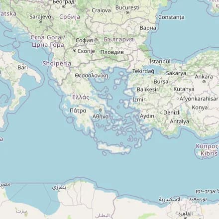Ungefähre Karte — Griechenland (OpenStreetMap)