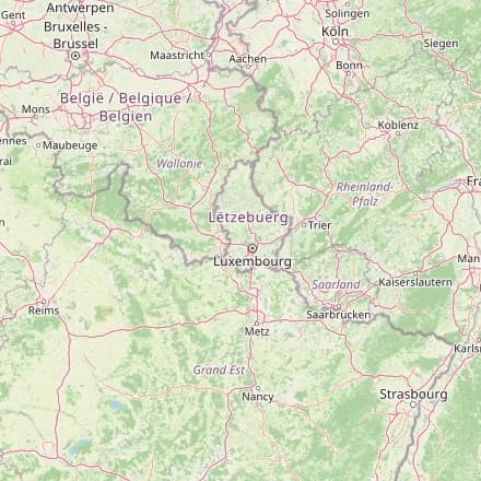 Approximate map — Luxembourg (OpenStreetMap)