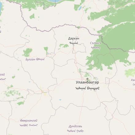 Carte approximative — Mongolie (OpenStreetMap)