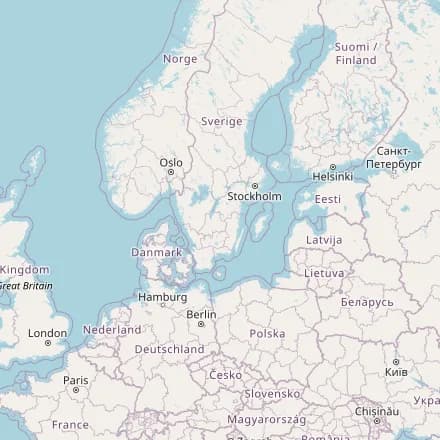 Approximate map — Sweden (OpenStreetMap)