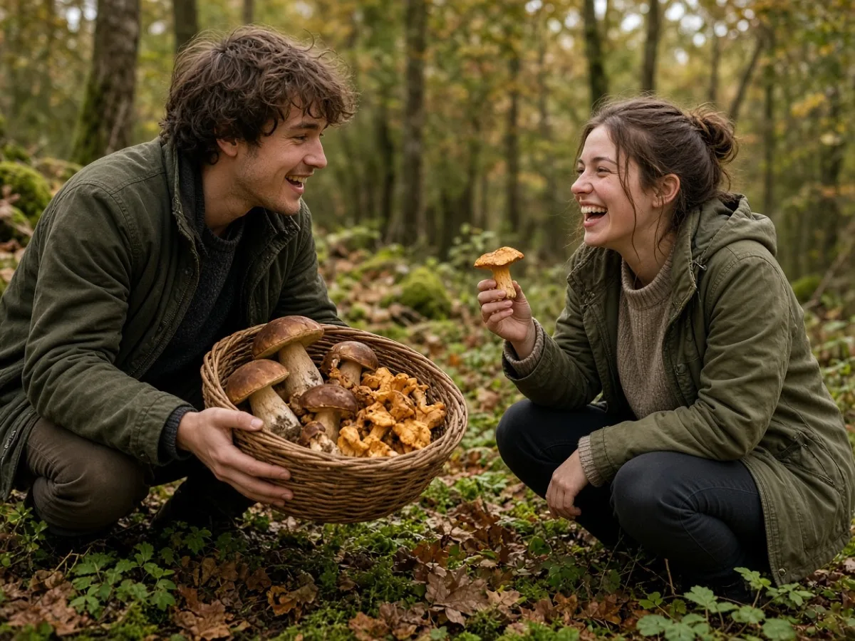 Mushroom foraging challenge example
