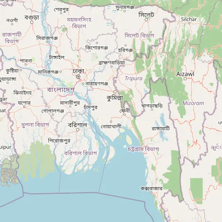 Orientačná mapa — Bangladéš (OpenStreetMap)