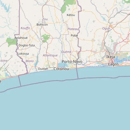 Orientačná mapa — Benin (OpenStreetMap)