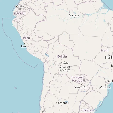 Orientačná mapa — Bolívia (OpenStreetMap)