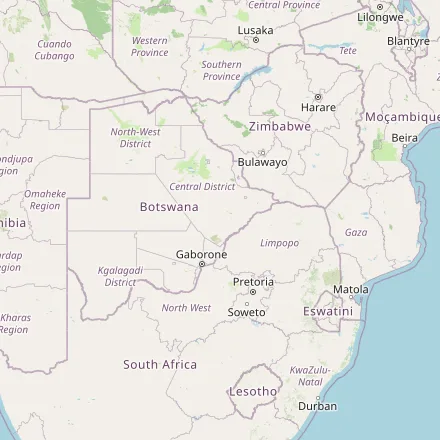 Orientačná mapa — Botswana (OpenStreetMap)
