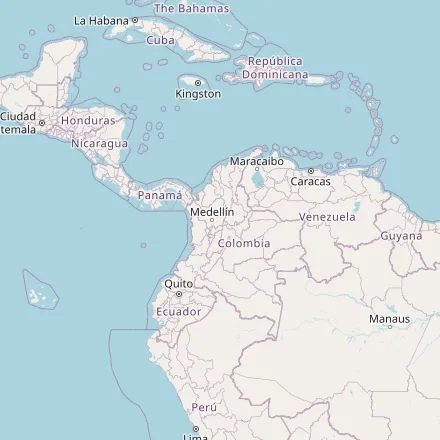 Orientačná mapa — Kolumbia (OpenStreetMap)