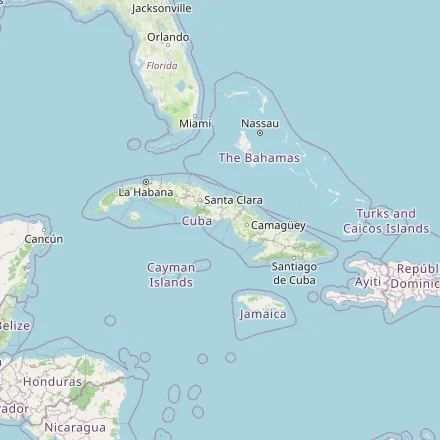 Orientačná mapa — Kuba (OpenStreetMap)