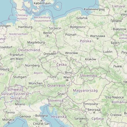 Orientačná mapa — Česko (OpenStreetMap)