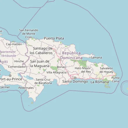 Orientačná mapa — Dominikánska republika (OpenStreetMap)
