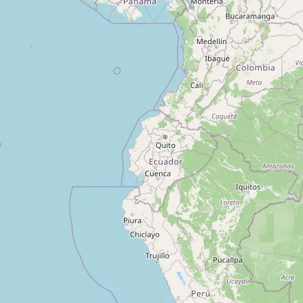 Orientačná mapa — Ekvádor (OpenStreetMap)