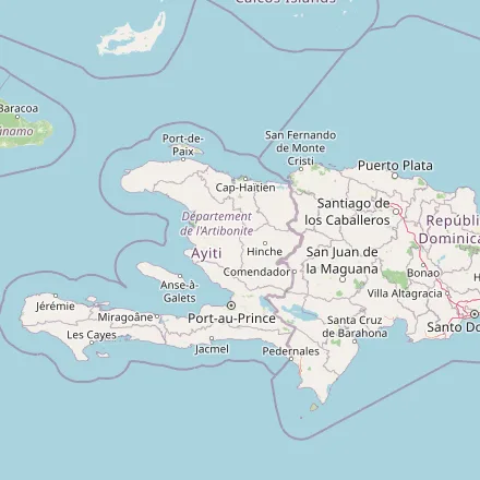 Orientačná mapa — Haiti (OpenStreetMap)