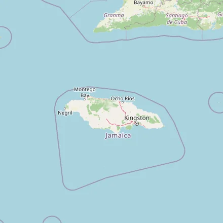 Orientačná mapa — Jamajka (OpenStreetMap)