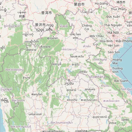 Orientačná mapa — Laos (OpenStreetMap)