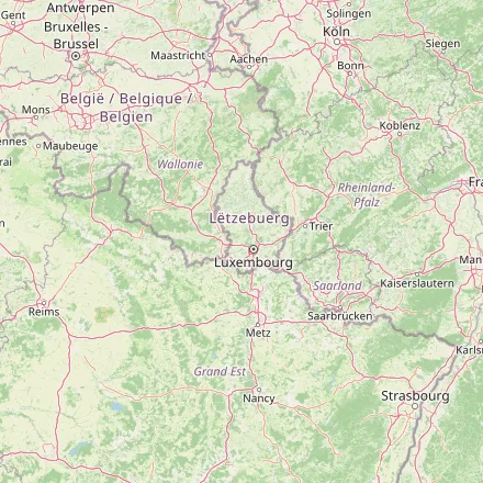 Orientačná mapa — Luxembursko (OpenStreetMap)