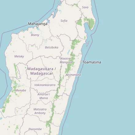 Orientačná mapa — Madagaskar (OpenStreetMap)