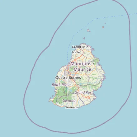 Orientačná mapa — Maurícius (OpenStreetMap)