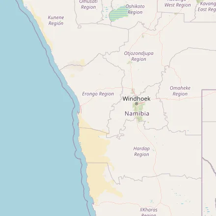 Orientačná mapa — Namíbia (OpenStreetMap)