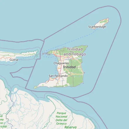 Orientačná mapa — Trinidad a Tobago (OpenStreetMap)