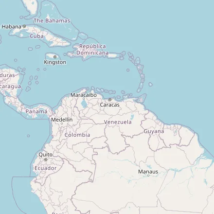 Orientačná mapa — Venezuela (OpenStreetMap)
